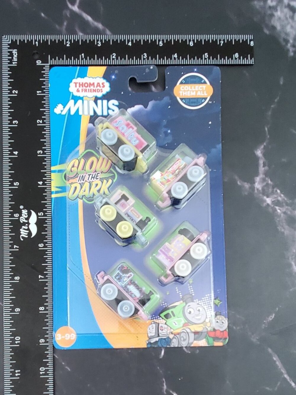 Thomas and Friends Minis Glow in the Dark Trains Salty, Charlie, Stanley New